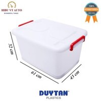 Thùng Nhựa Duy Tân Có Bánh Xe 55L (61 x 43 x 32 cm) No.748 giúp bạn bảo quản đồ đạc sạch sẽ,gọn gàng