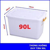 THÙNG NHỰA Duy Tân có bánh xe 90L (747)- GIAO NHANH 2h