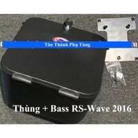 Thùng nhựa Kappa gắn trước xe: Wave nhỏ, Wave RS, Sirius kèm bass chìa khoá