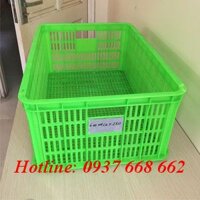 Thùng nhựa rỗng Hs014- 610x420x250 mm