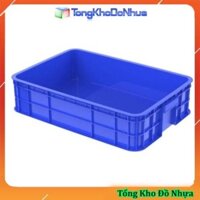 Thùng nhựa sóng bít kích thước 610x420x190mm nuôi cá trồng rau đựng dụng cụ linh kiện chịu được nhiệt độ kho lạnh