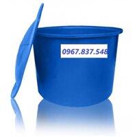 Thùng nhựa tròn 500 lít có nắp – Tank tròn 500l – bồn chứa nước có nắp