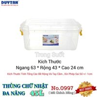 🌱Thùng Nhựa Trong Suốt 45 Liter ,Thùng Đa Năng Đựng Vật Dụng🌱 Tổng Kho Sài Gòn 1 🌱