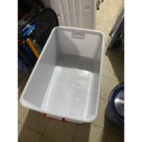 thùng nhựa vuông 220 lít duy Tân , thùng nhựa trắng đục ,thùng nhựa chữ Nhật