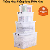 Thùng Nhựa Vuông Đựng Đồ Đa Năng Việt Nhật  20,30,55,65,75,85, (link này chỉ đi hoả tốc)