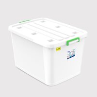 Thùng nhựa vuông Duy Tân - Có bánh xe - 140L