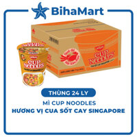 [THÙNG] - NISSIN - Mì ly Cup Noodles vị: Cua Sốt Cay Singapore (71g/ly) - Mì ly bán chạy tại Nhật Bản Cua Sốt Singapo