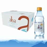 Thùng Nước Alba 350ml Có Ga Chai Nhựa (Thùng 24 Chai) – Nước Suối Alba 350ml