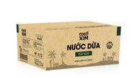 Thùng nước dừa đóng hộp Cocoxim dừa dứa non 330ml 1 thùng 24 hộp