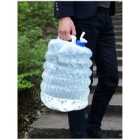 Thùng nước gấp ngoài trời có vòi gắn trên xe PE cấp thực phẩm 5L 10L 15L túi nước uống cắm trại thùng chứa nước thu gọn