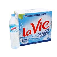 Thùng nước khoáng 12 chai Lavie 1.5L - Freeshipxtra giao nhanh trong 1h bằng Nowship & Grab