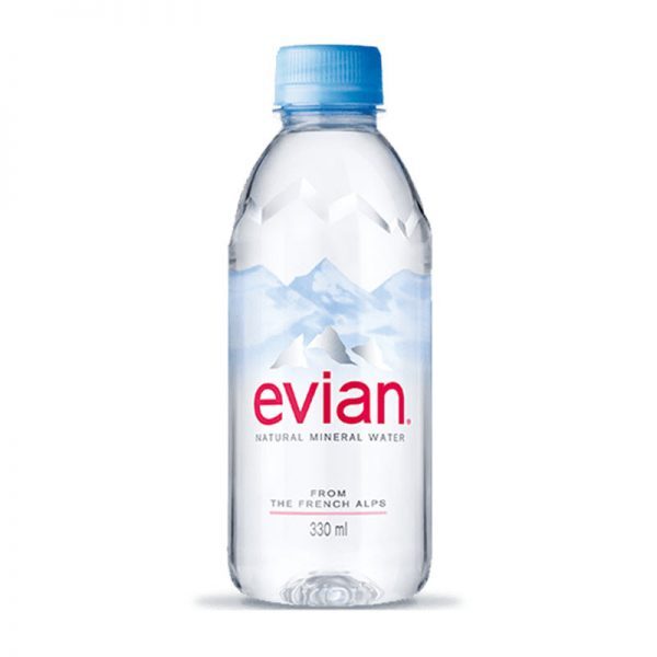 Thùng nước khoáng Evian - 330ml, 24 chai