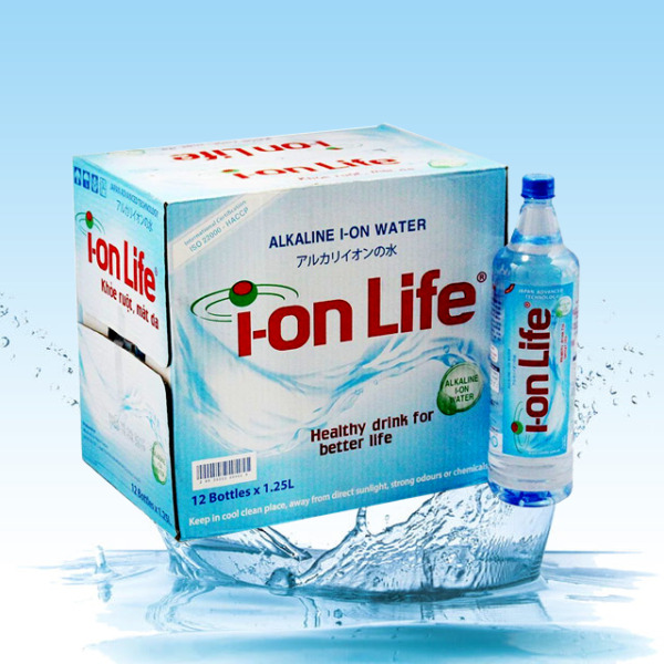 Thùng nước khoáng I-on Life - 1.25 lít, 12 chai