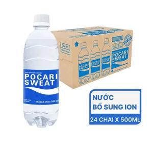 Thùng nước khoáng i-on Pocari Sweat - 500ml, 24 chai