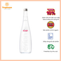 THÙNG nước khoáng Pháp Evian chai thủy tinh - 750ml