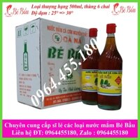 Thùng Nước Mắm Bé Bầu chai 750ml nhãn vàng | Loại thượng hạng| Thùng 6 chai thủy tinh.