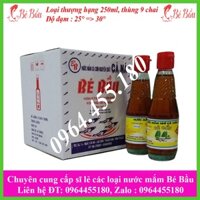 Thùng Nước Mắm Bé Bầu Chai 250ml | Loại thượng hạng| Thùng 9 chai thủy tinh