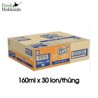 Thùng nước ngọt có gas Fanta vị Cam lon 160ml/ vị Đào trắng nắp vặn chai 300ml/ Nước khoáng thiên nhiên chai 550ml/2l