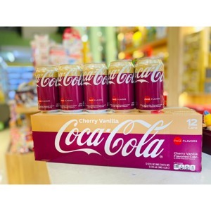 Thùng nước ngọt Coca Cola Vanila 12 lon