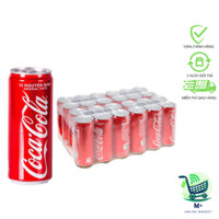 Thùng Nước ngọt COCA-COLA Vị Nguyên Bản lon 320ml (Thùng 24 lon)