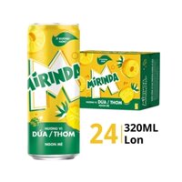 Thùng nước ngọt dứa Mirinda lon 320ml (24 Lon)