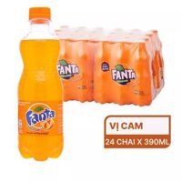 Thùng nước ngọt Fanta cam 390ml (24 chai)