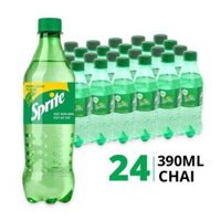 Thùng nước ngọt Sprite 390ml (24 Chai)