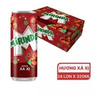 Thùng nước ngọt xá xị Sleek Mirinda 320ml (24 Lon)