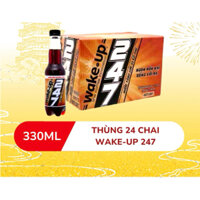 Thùng nước tăng lực caàe wake-up 247 - 24 chai x330ml