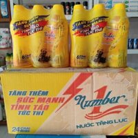 Thùng Nước tăng lực Number One vàng 24 Chai 330ml