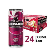 Thùng nước táo lên men hương dâu đen 4.5% Strongbow lon 330ml (24 Lon)