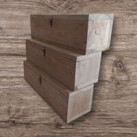 Thùng nuôi ong dú gỗ keo KT 13*13*40*2cm+ tấm kính