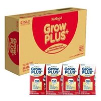 Thùng Nutifood GrowPLUS+ đỏ hương vani 110 ml cho trẻ suy dinh dưỡng, thấp còi (từ 1 tuổi) – 48 hộp/thùng