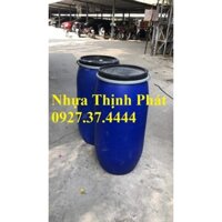 Thùng Phi Nhựa 160l, Gọi 0927374444 Để Freeship, Thùng Phuy Nhựa Màu Xanh, Thùng Phuy Cũ