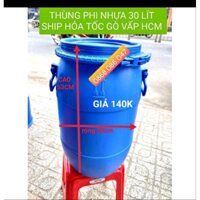 Thùng Phi Nhựa 30L ( đai nhựa lắp rời)