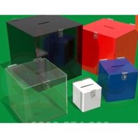 Thùng phiếu, hòm phiếu, hòm bốc thăm, hòm từ thiện mica trong