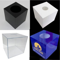 Thùng phiếu, hòm phiếu, hòm bốc thăm, hòm từ thiện mica vuông các cỡ