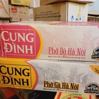 Thùng phở Cung Đình vị gà, bò Hà Nội 30 gói