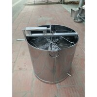 Thùng quay ong 4 cầu vỏ inox tay quay ngang