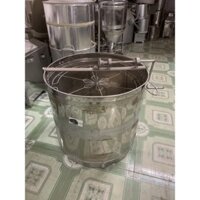 Thùng quay ong  6 cầu vỏ inox tay quay ngang