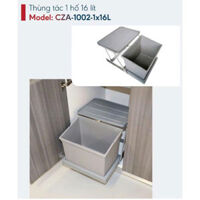 Thùng rác 1 hố 16 lít Canzy CZA-1002-1x16L
