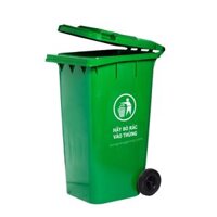 Thùng rác 100l HDPE có bánh xe