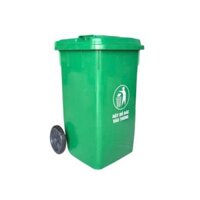 Thùng rác 100L nhựa GIA LONG 9108 - Có nắp, bánh xe, cỡ lớn, công cộng