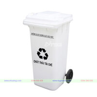 Thùng Rác 120 Lít Màu Trắng