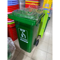 thùng rác 120 lít nhựa HDPE dày cao cấp