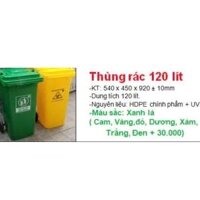 Thùng rác 120 lít