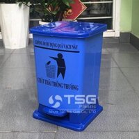 Thùng Rác 15L Màu Xanh Dương