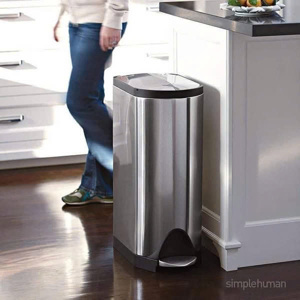 Thùng rác 18 lít cánh bướm SimpleHuman CW2058