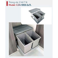Thùng rác 2 hố 7 lít Canzy CZA-1003-2x7L