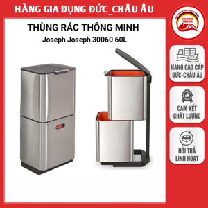 Thùng rác 2 ngăn Joseph Joseph 30060, 60 Lít